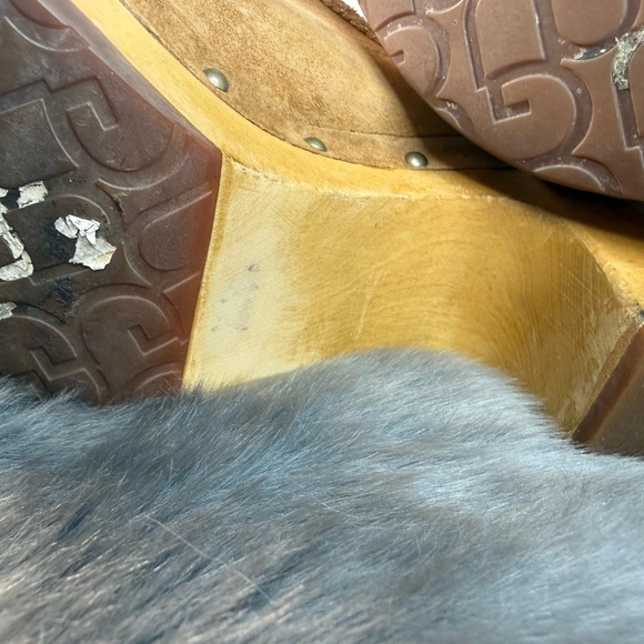 UGG Women's Brown Suede Clogs - Picture 11 of 13